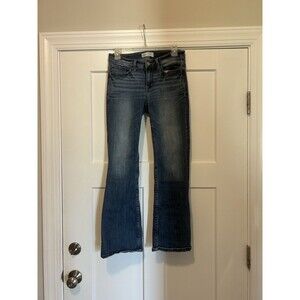 BKE Payton Jeans Womens 26x29.5 Blue Denim Stretch Straight Mid Rise Med Wash